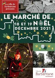 Le marché de Noel se tiendra sur le cours et autour de l'atelier Christine Darc les 18 et 19 décembre . Des animations festives, des chalets en bois aux couleurs de Noël abritant de nombreux artisans créateurs, pour le plaisir de tous. Samedi 18 Décembre : - 10h : Ouverture du Marché de Noël. - 10h et 10h45 : Ateliers Santons chez Cristine Darc. Sur réservations. - De 11h à 12h30 : Animation musicale "Les Lutins malins". - De 14h à 17h : Rendez-vous dans le jardin Baron de Chabert et découvrez les agrès de cirque (6 à 11 ans) avec la compagnie Chamboul'tout. - De 14h à 15h30 : Animation musicale "Les Lutins malins". - 16h30 : Départ devant la mairie de la Corrida de la Tour. Course organisée par le Footing Club Barbentanais. - 19h : Arrivée du Père Noël sur le marché de Noël suivi du spectacle "Bêtes d'Histoires et drôle de foire" (Compagnie Chamboul'tout). Au Jardin Baron de Chabert (en cas de pluie report à la salle de l'espace Baron de Chabert). Après la remise des prix de la course, place à la nocturne du marché organisée par l'association des commerçants. Dimanche 19 Décembre : - 10h : Ouverture du Marché de Noël. - 10h et 10h45 : Ateliers Santons chez Cristine Darc. Sur réservations. - De 10h à 12h : Venez rencontrer notre sculptrice sur ballons. - De 11h à 12h30 et de 15h à 18h : Présence du Père Noël sur le marché. - A partir de 14h : Les Lutins de Noël de la Compagnie Soukha investissent le Cours Jean Baptiste Rey. Ouvrez bien les yeux ! Ils ne cessent de déambuler au son de leur musique originale. - 19h : Procession aux lampion, en compagnie du Père Noël, jusqu'au parvis de l'église pour le spectacle pyrotechnique "Le Sapin de feu". Les Lutins de Noël vous invitent autour d'un sapin magique, pas comme les autres ! Le Sapin de feu réserve bien des surprises; décoré de ses boules lumineuses, il inspire les lutins jongleurs et acrobates. (En cas de pluie, report du spectacle sous la halle, Place du Marché).