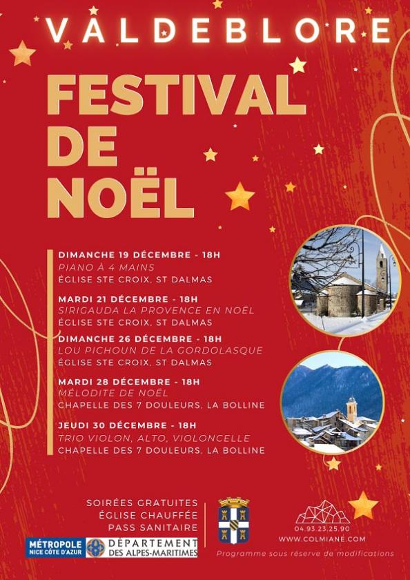 Festival de Noël, « La Provence en Noël des Alpes à la mer » en l ‘Église Sainte Croix, Saint Dalmas. Concert gratuit.
