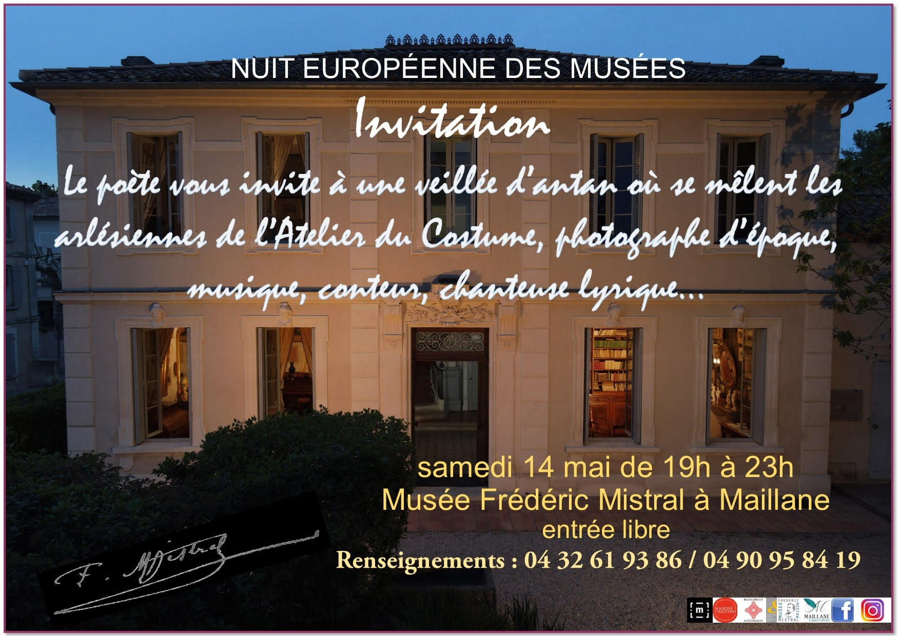 Veillée calendale - Invitation - Nuit européenne des Musées 2022