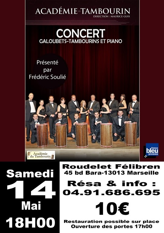 Concert académie du Tambourin au Roudelet felibren mai 2022