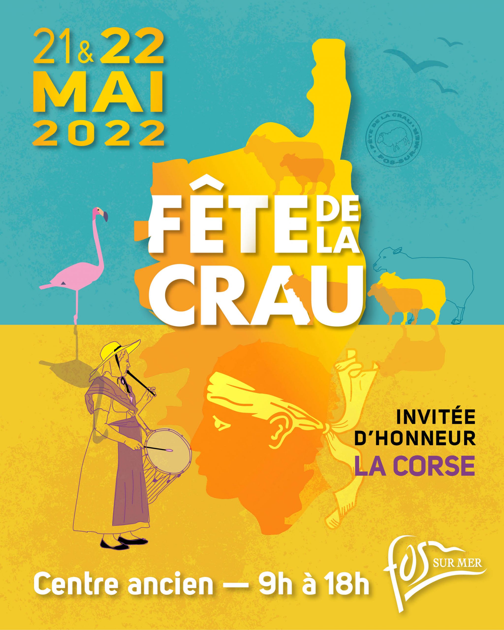 Fete de la Crau à Fos sur mer 21 et 22 mai 2022