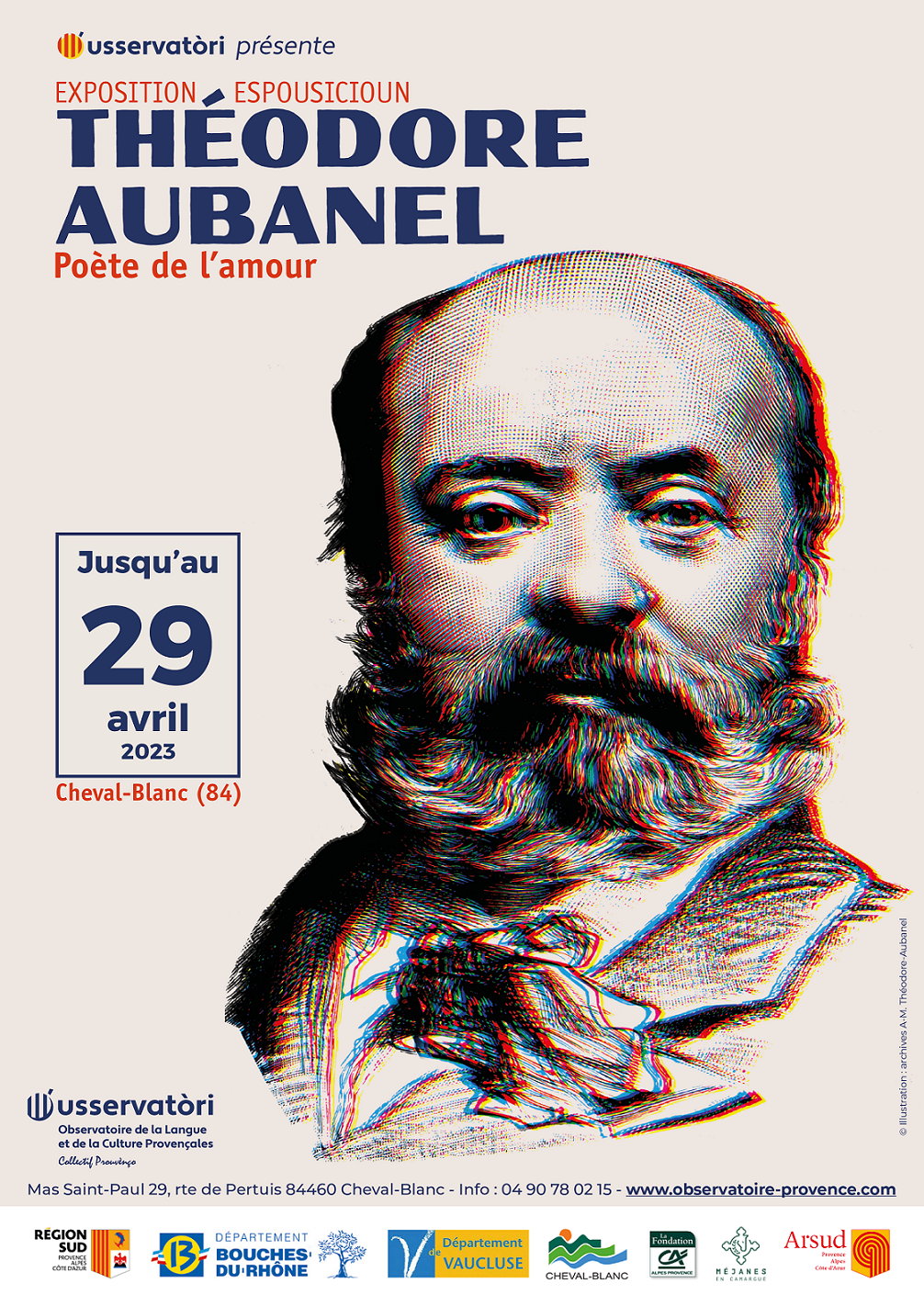 Affiche exposition theodore Aubanel Observatoire