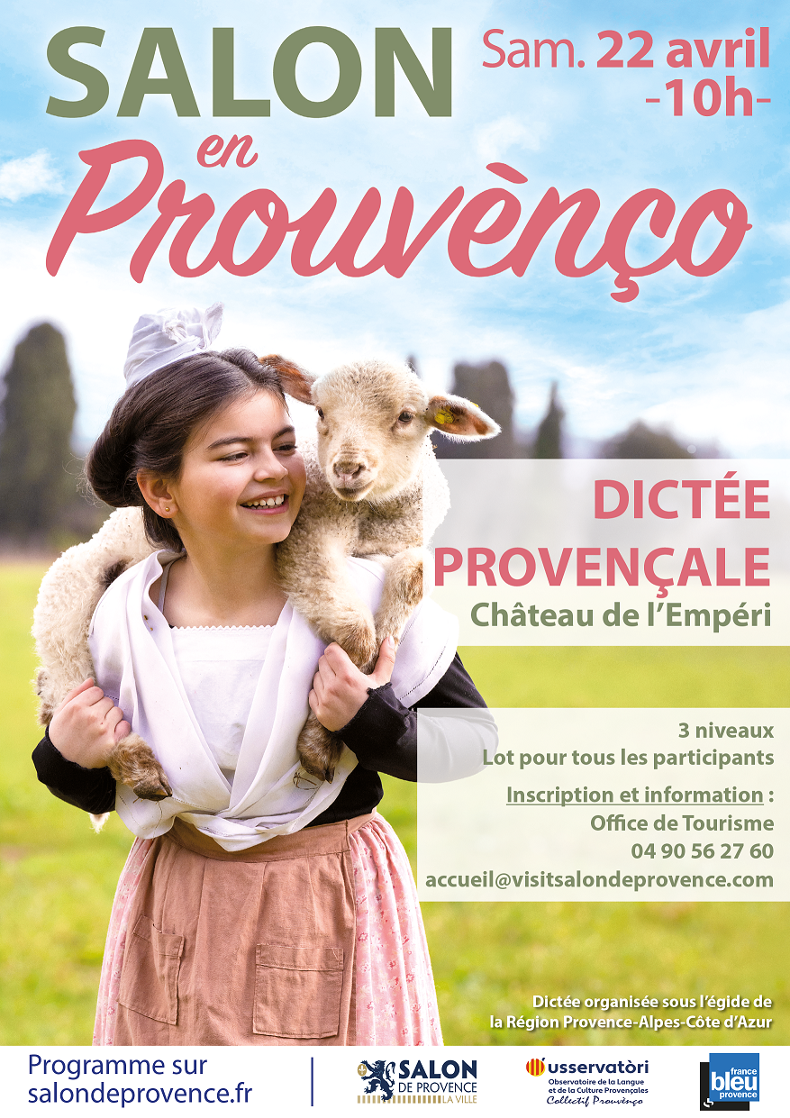 Affiche dictée provencale de Salon 2023