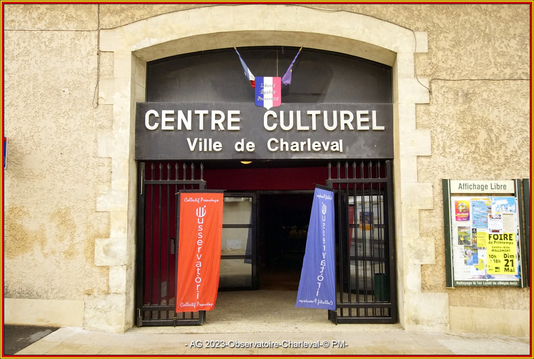 Centre culturel de Charleval où s'est tenue l'AG